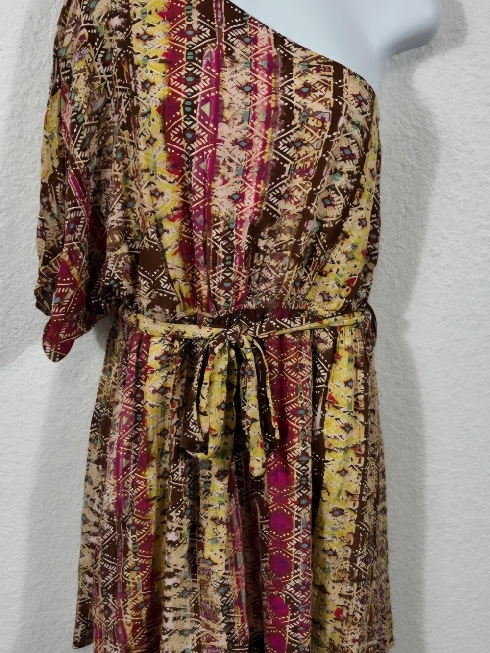 Savanna Jane One Shoulder Printed Dress